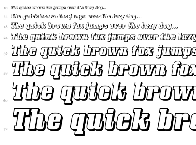 Bullpen font waterfall